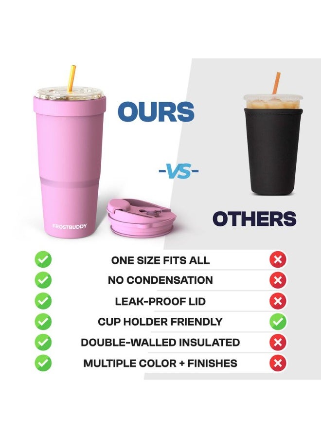 Universal Insulated Sleeve for To-Go Cups - Keeps Beverages Hot or Cold for Over 12 Hours - Vacuum-Insulated Cup - Image 1