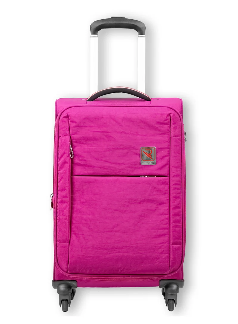 Reflection Reflection Expandable Soft Trolley Luggage – 20" Carry-On with TSA Lock, Double Security Zipper &amp; 360° Spinner Wheels, Pink
