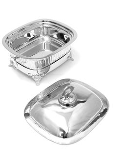 BLACKSTONE Stainless Steel Chafing Dish With Steel Lid  Buffet Warmer For Parties 4L  - Image 4