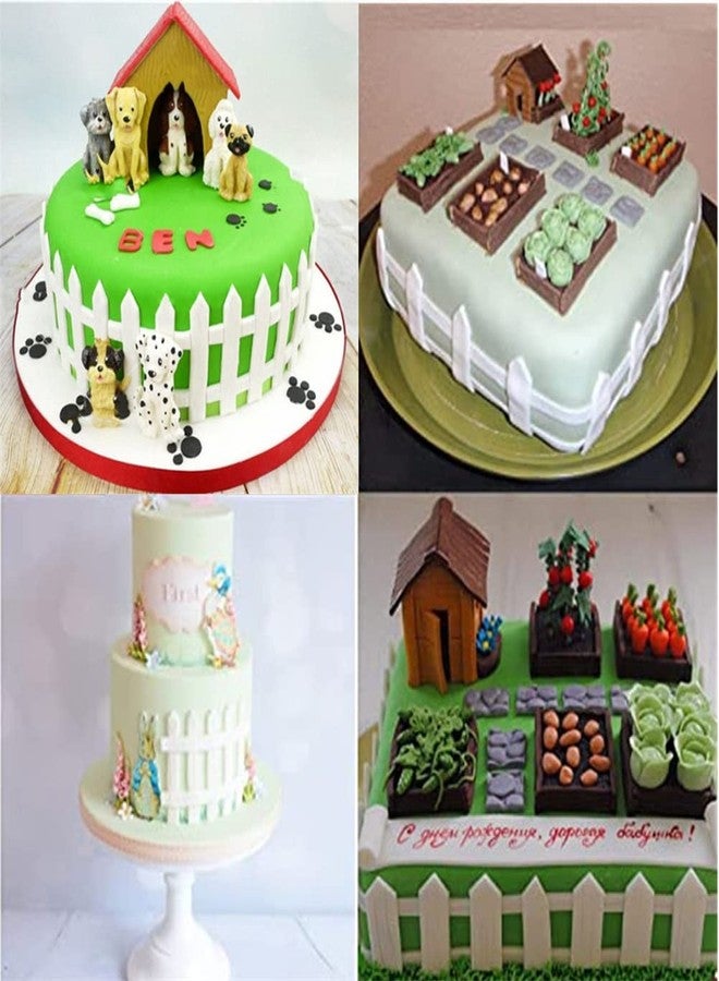 Jadeshay Mold Creative Cube Cake Fence Mold DIY Baking Decoration Tool Mold For Fondant Glue Clay Cake Border Decoration Food Grade Plastic - Image 3