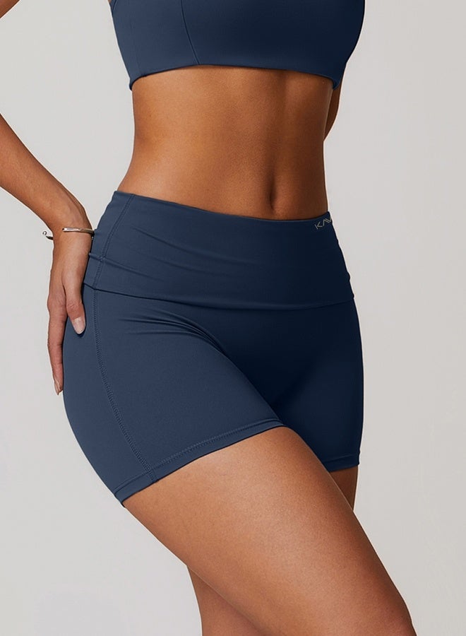 KAWN.YOGA Womens Mid Waist Workout Sport Yoga Shorts - Image 4