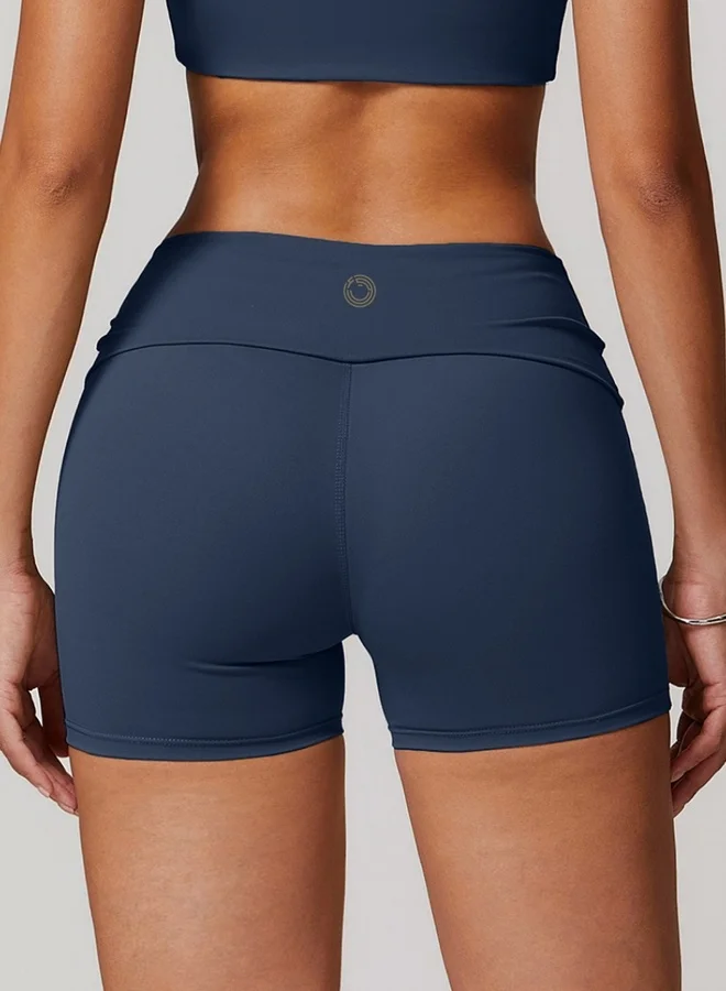 KAWN.YOGA Womens Mid Waist Workout Sport Yoga Shorts