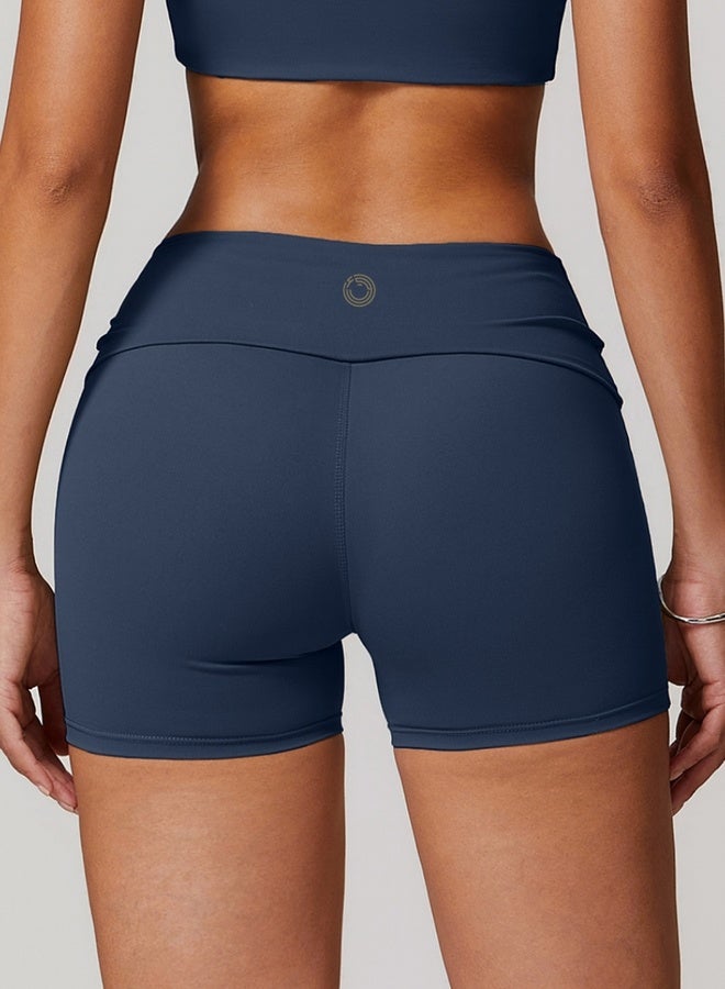 KAWN.YOGA Womens Mid Waist Workout Sport Yoga Shorts - Image 5