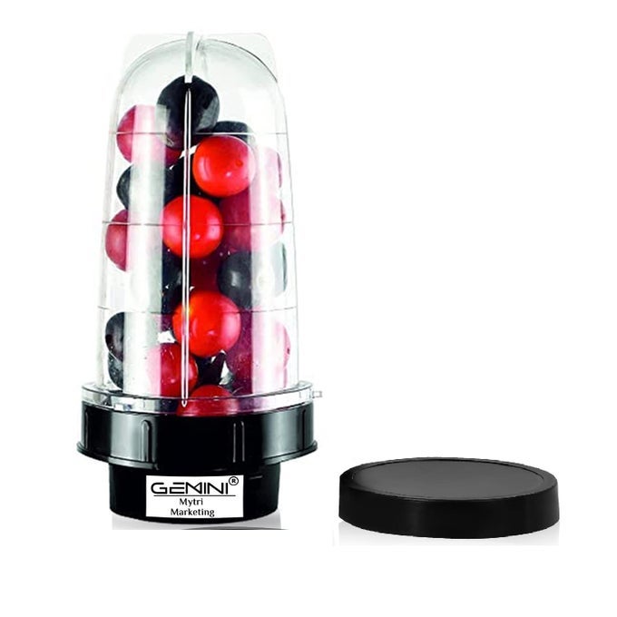 BIG BULLET JAR FOR MIXER GRINDER LARGE SET OF 1 530 ML ABS TRANSPARENT PLASTIC MIXER JUICER JAR BLACK NMA19
