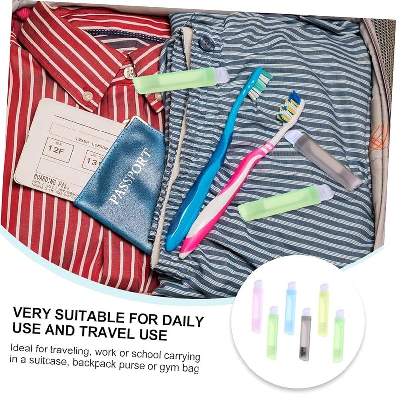 6Pcs Portable Folding Travel Toothbrush Set Soft Bristles Ergonomic Handle For Adults - Image 5