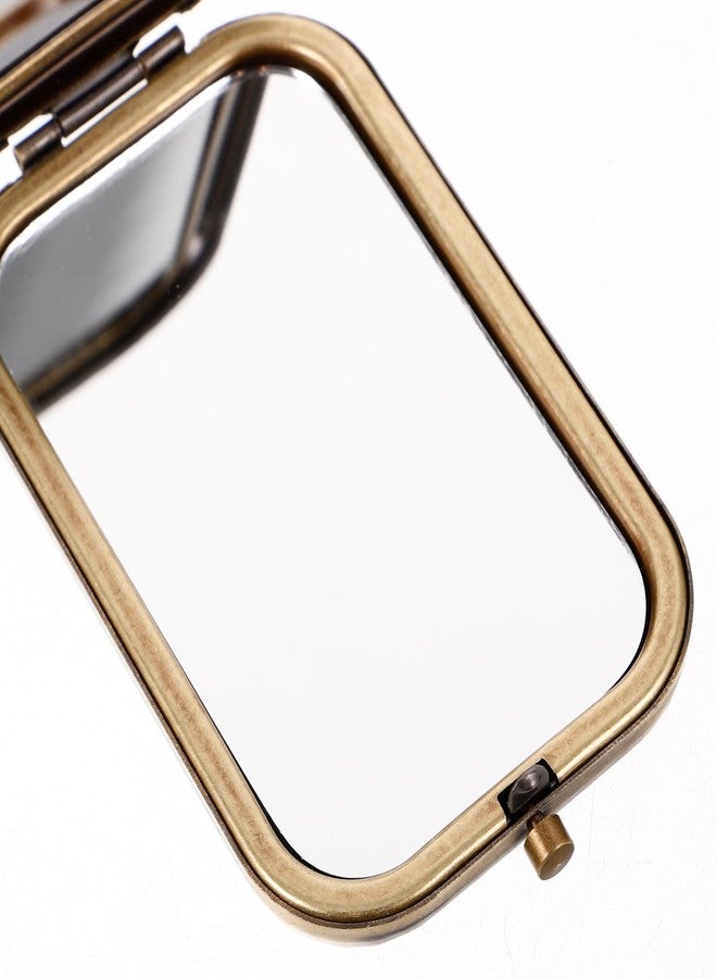 Beaupretty Vintage Compact Mirror Doubles Sided Peacock Design Purse Vintage Mirrors for Makeup and Travel - Image 4