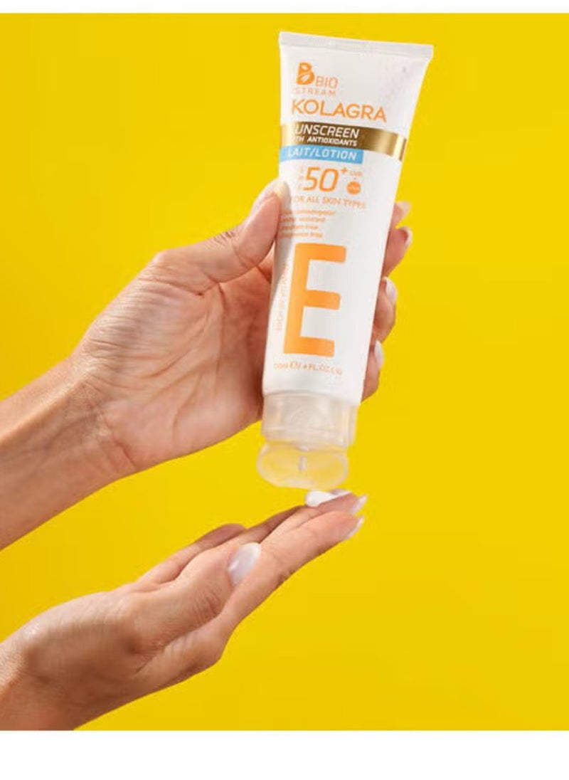 KOLAGRA 1+1 Kolagra Sun Lotion Spf50+ White 120ml 1+1  - Image 4