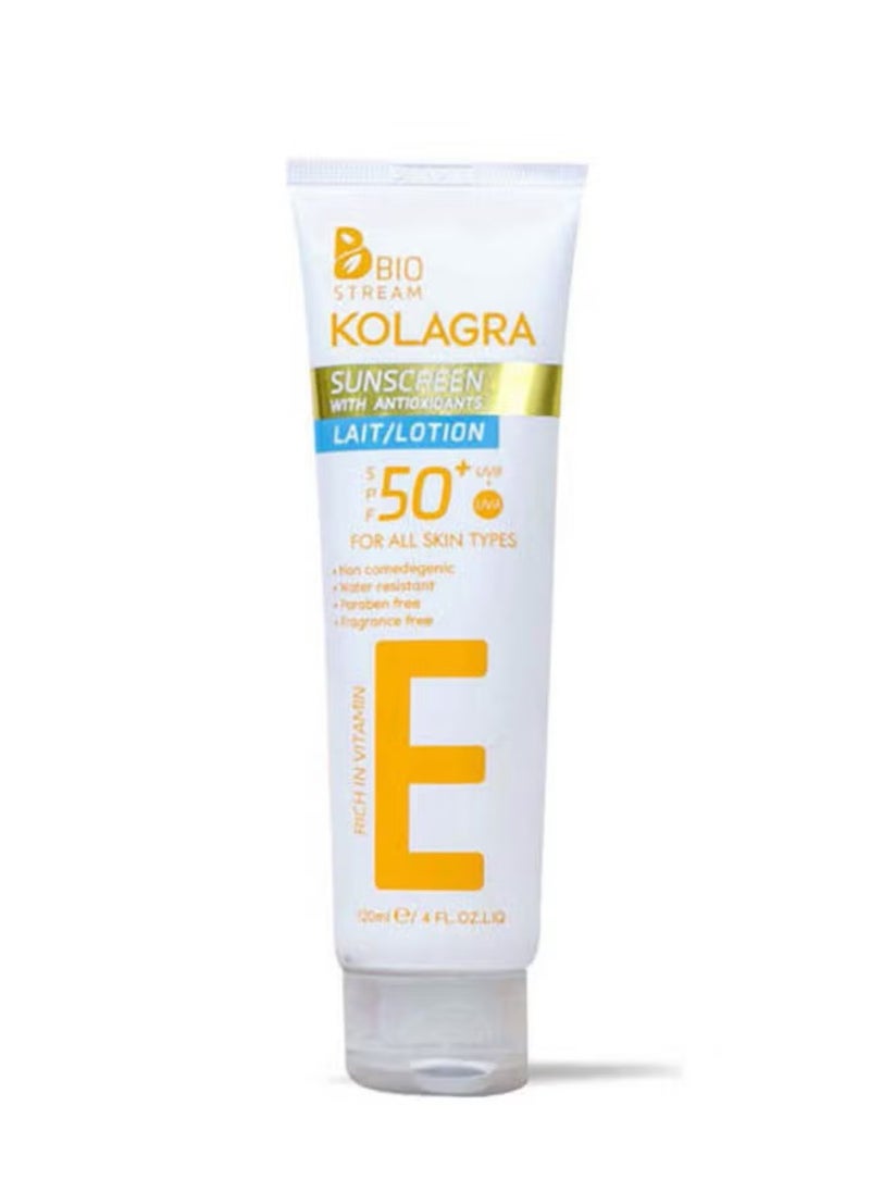 KOLAGRA 1+1 Kolagra Sun Lotion Spf50+ White 120ml 1+1  - Image 3