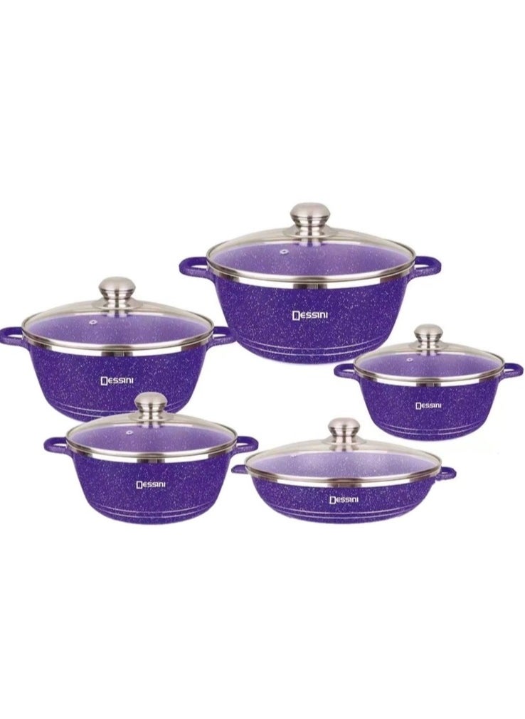 DESSINI 10-Piece Granite Cookware Set  - Image 1