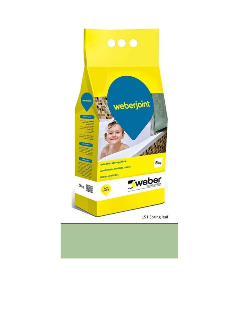 Weber - Weber Cement-Based Pre-Mixed Tile Joint Grout-Multi Colors (SPRING LEAF) - Image 1