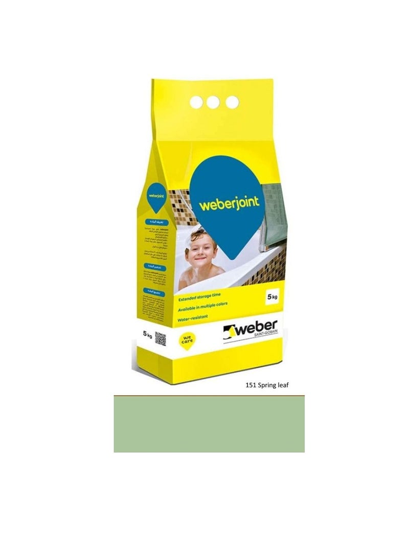 Weber - Weber Cement-Based Pre-Mixed Tile Joint Grout-Multi Colors (SPRING LEAF) - Image 1