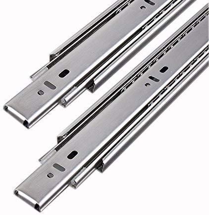XADAX XADAX Ball Bearing Slide SystemsDrawerTelescopic Channel Set 45 Kg Capacity Silver 32 800 MM  - Image 1