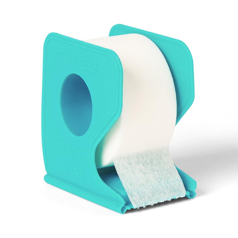 Medline CURAD Paper Adhesive Tape with Dispenser 1 x 10 yds Not Made from Natural Rubber Latex Pack of 12 - Image 5