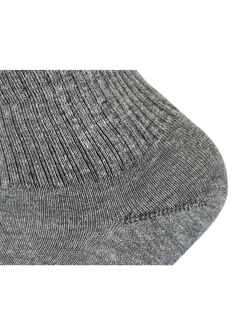 SAM SOCKS Kids Set of 3 Half Long School Plain Socks Grey size 26-29 EU - Image 4