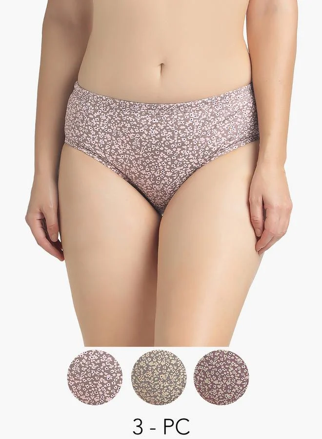 Splash FAV Juliet Briefs Floral Print   Set of 3