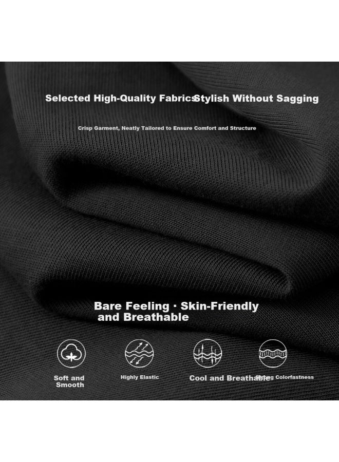 Hipanda Women's Long Sleeve T-shirt Cotton Soft Comfortable Breathable Printed Casual Fashion Versatile Black M - Image 2