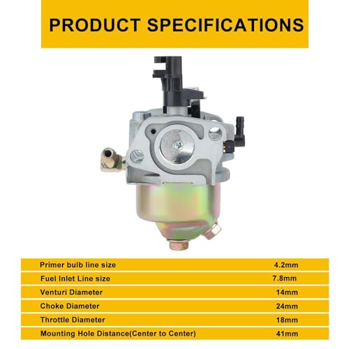 Panari 951-12705 Storm 2410 2620 Carburetor for Troy-Bilt Storm 2410 2420 2620 2690 24'' 26'' 179cc 208cc Craftsman Cub Cadet MTD Snowblower parts Replace 951-14027A 751-10974 31AM62N2711 Carb - Image 4