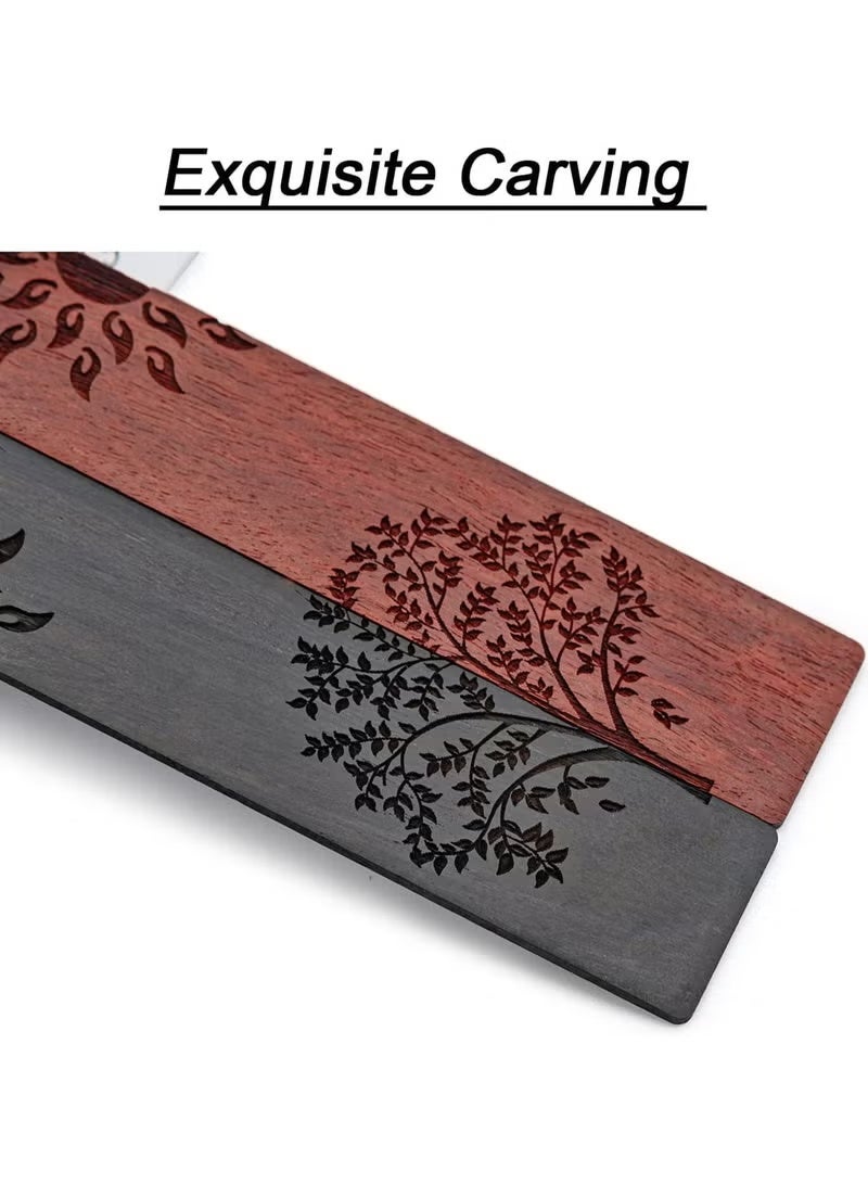 علامة كتب خشبية، علامات كتب هدية للرجال والنساء، ملحقات علامة الكتب (الشمس والشجرة) - Image 5