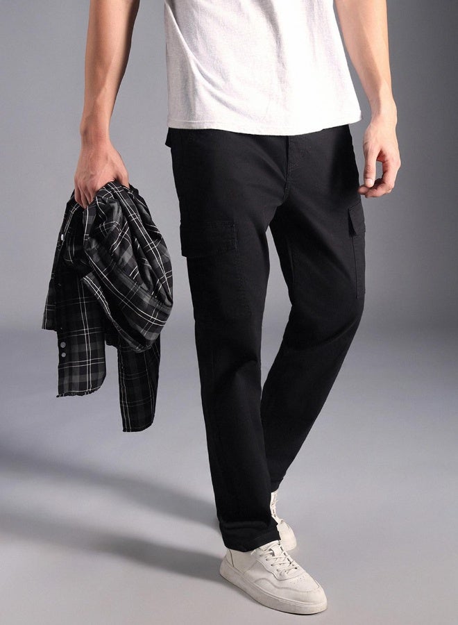 هاي ستار بنطلون رجالي أسود بقصة مستقيمة - عصري وعملي - Image 5