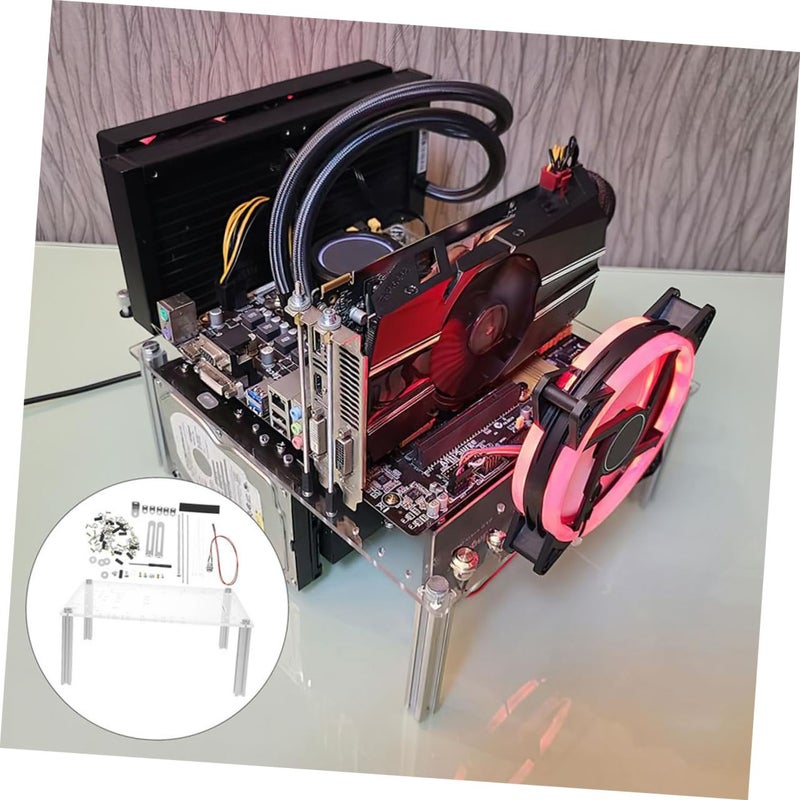 حامل قوس إطار مفتوح لعلبة لوحة أم ATX من الألومنيوم للعمل اليدوي - Image 4