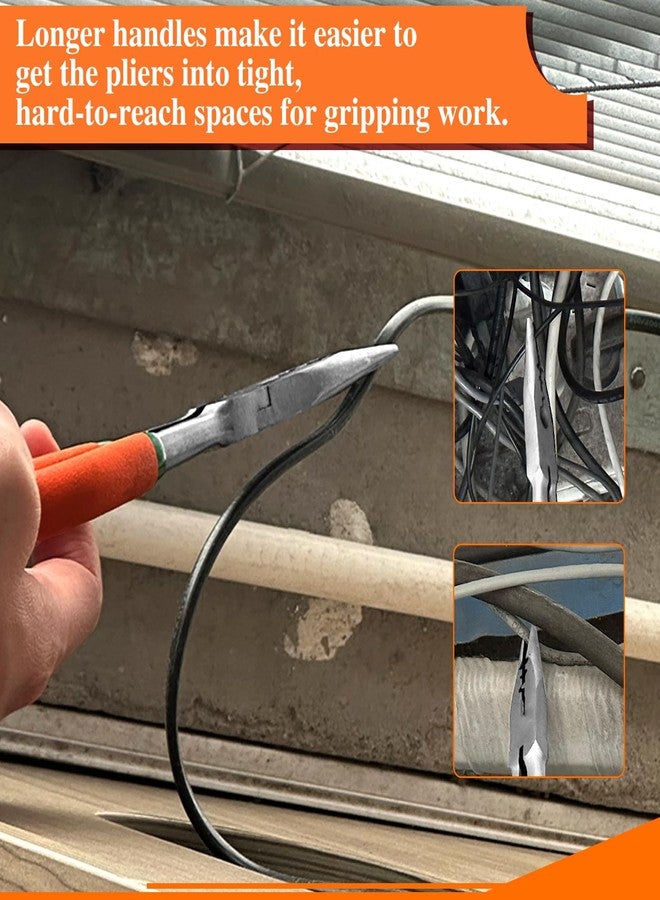 SPEEDWOX 8-Inch Pistol Grip Multi-Use Pliers - Angled & Bent Needle Nose, Wire Stripper & Crimper, Effortless Fishing & Cutting - Image 5