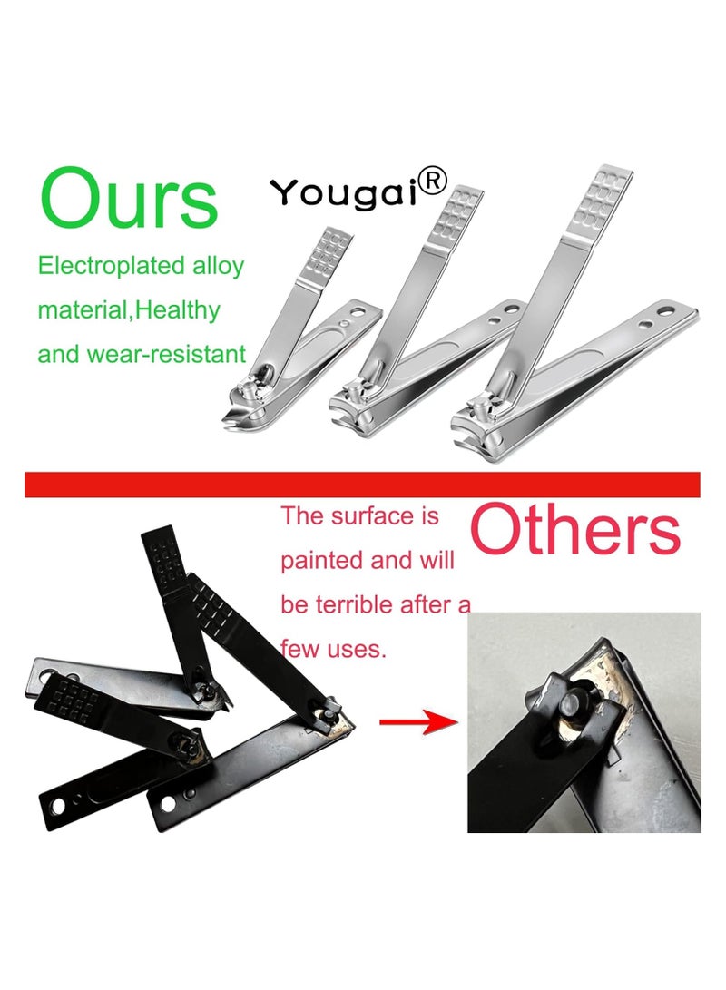 عام مجموعة عناية بالأظافر والأقدام - 18 قطعة من مجموعة عناية بالأظافر والأقدام من الفولاذ المقاوم للصدأ، مجموعة جمال محترفة، أدوات عناية بالأظافر مع حقيبة سفر فاخرة باللون الأسود - Image 2