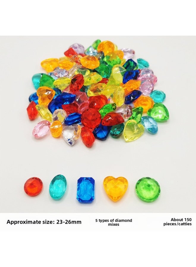 Color Spinning Top Children's Toy Set 3A Acrylic Healthy Durable Material Cartoon Animal Handmade Jewelry-Color:Mixed Color 5 Diamonds (150/kg) - Image 1