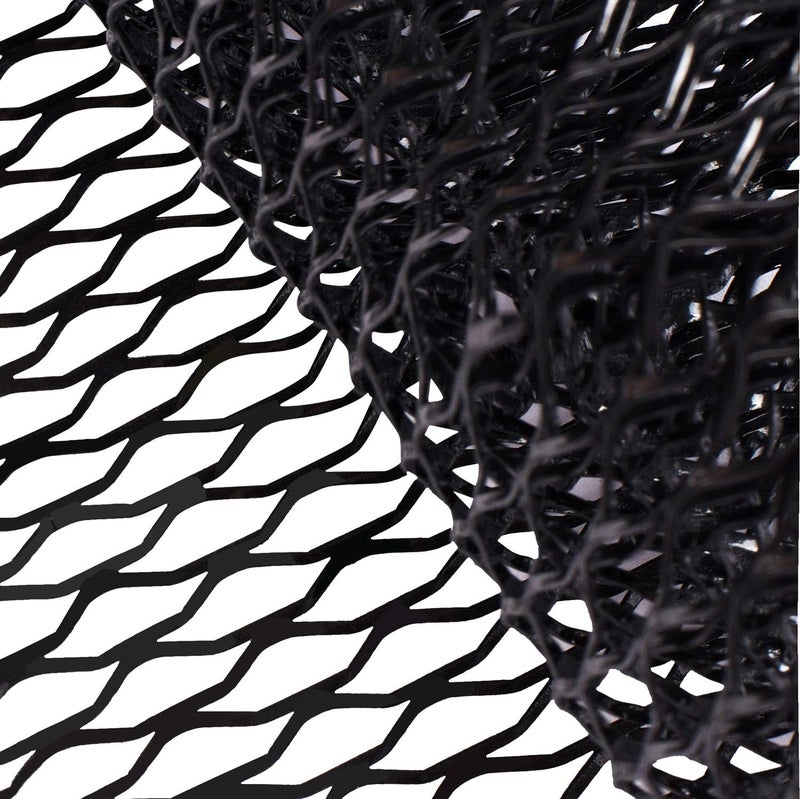 AggAuto Universal 40"x13" Car Grill Mesh - Aluminum Alloy Automotive Grille Insert Bumper 8x25mm Seagull Hole, One of the Most Multifunctional Shape Grids 100x33cm Black - Image 2