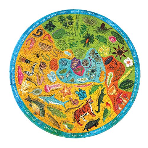 eeBoo 500 Piece Puzzle Biodiversity Jigsaw Puzzle for Adults Circular with 23 Diameter Made with Recycled Board VegetableBased Ink - Image 1