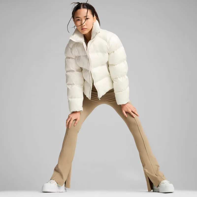بوما Shiny Women's White Jacket 62651487 Xs - White