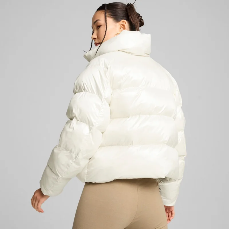 بوما Shiny Women's White Jacket 62651487 Xs - White