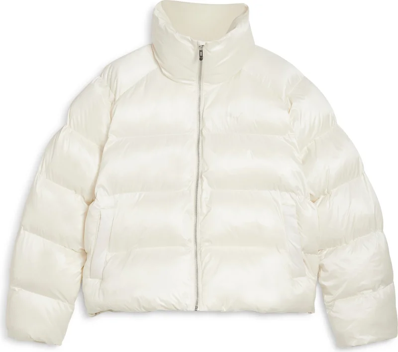 بوما Shiny Women's White Jacket 62651487 Xs - White
