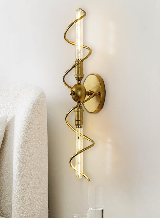 TOCHIC Wall Sconces 20" L,Gold Sconces Wall Decor,2 Light Modern Vintage Wall Lamp Mounted Lamp Indoor Vanity Light for Living Room,Bedroom,Hallway,Dining Room,Fireplace,Staircas - Image 2