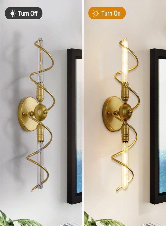 TOCHIC Wall Sconces 20" L,Gold Sconces Wall Decor,2 Light Modern Vintage Wall Lamp Mounted Lamp Indoor Vanity Light for Living Room,Bedroom,Hallway,Dining Room,Fireplace,Staircas - Image 5