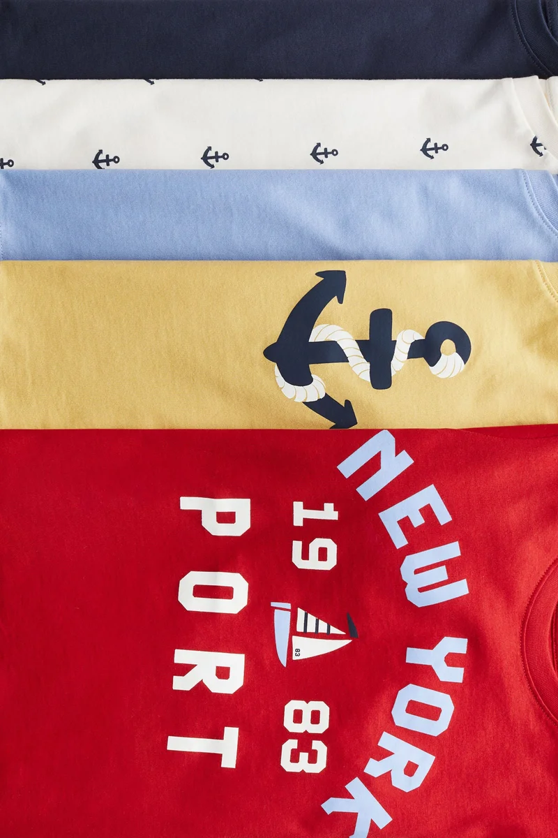 H&M 5-pack jersey T-shirts