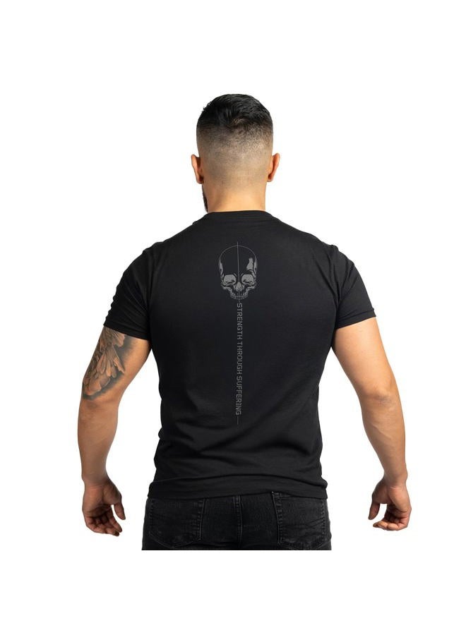 Grunt Style Strength Through Suffering Men's Training T-Shirt (Medium, Black) - Image 5