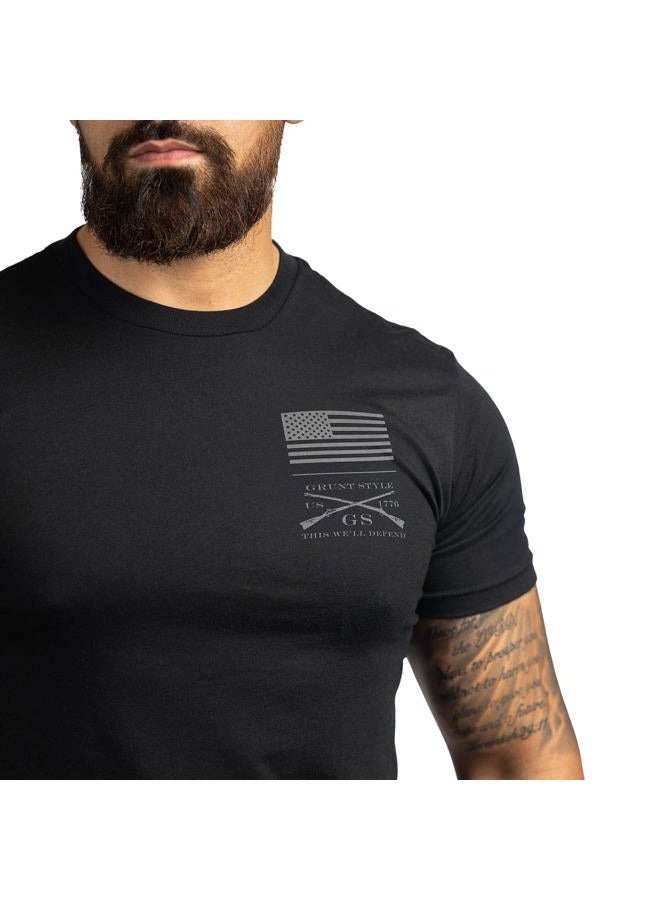 Grunt Style Strength Through Suffering Men's Training T-Shirt (Medium, Black) - Image 4