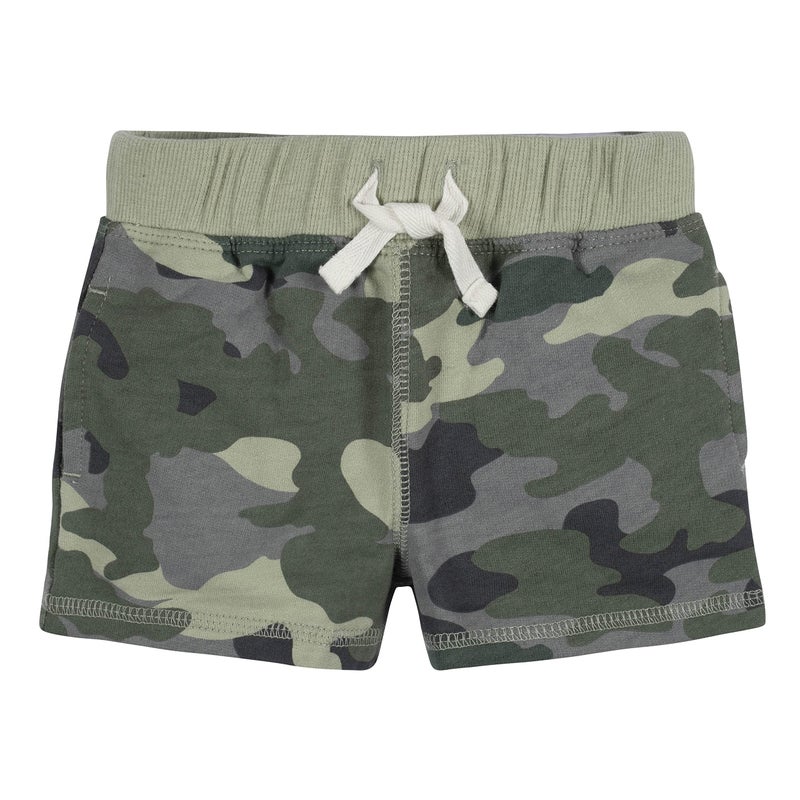 Gerber Baby Boys 3-Pack Pull-On Knit Shorts, Green Camo, 18 Months - Image 5