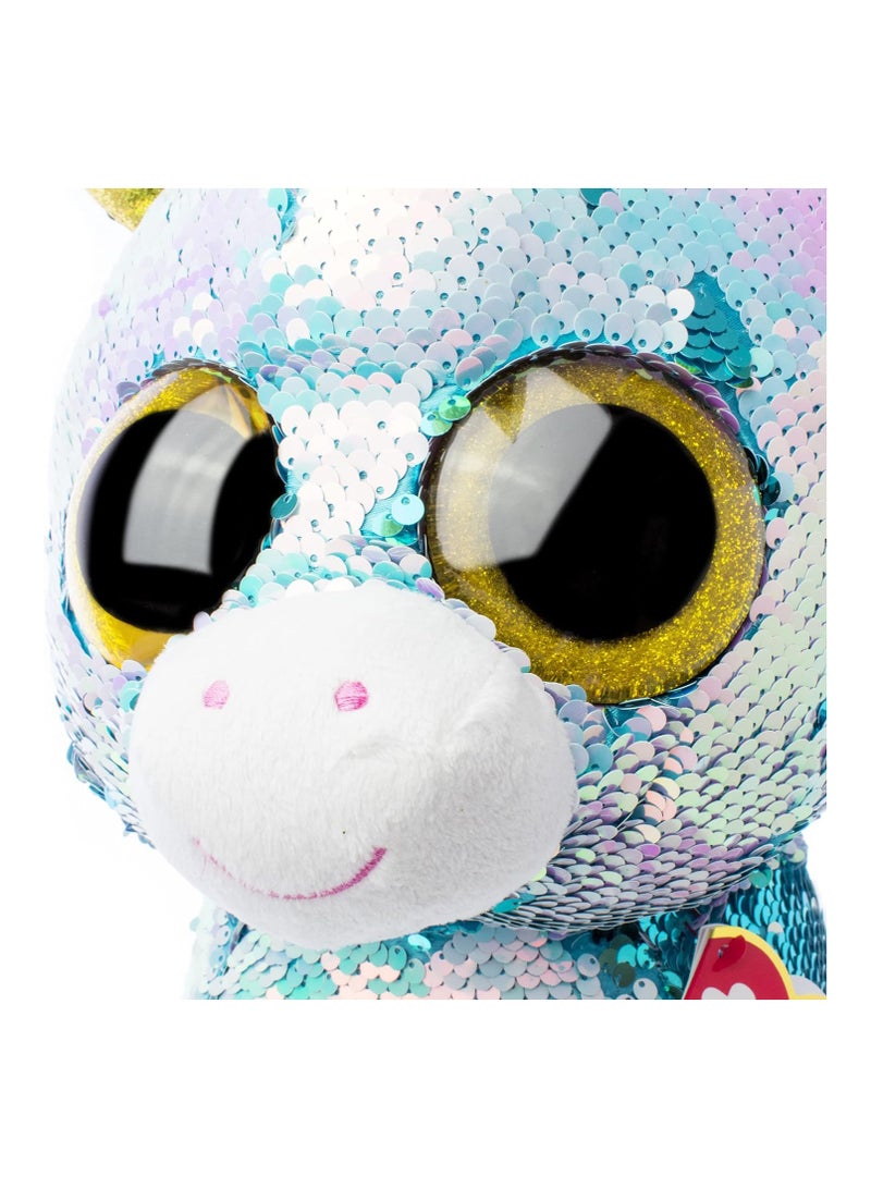 Large Plush Sequins Dazzle the Unicorn 40 cm - Image 4