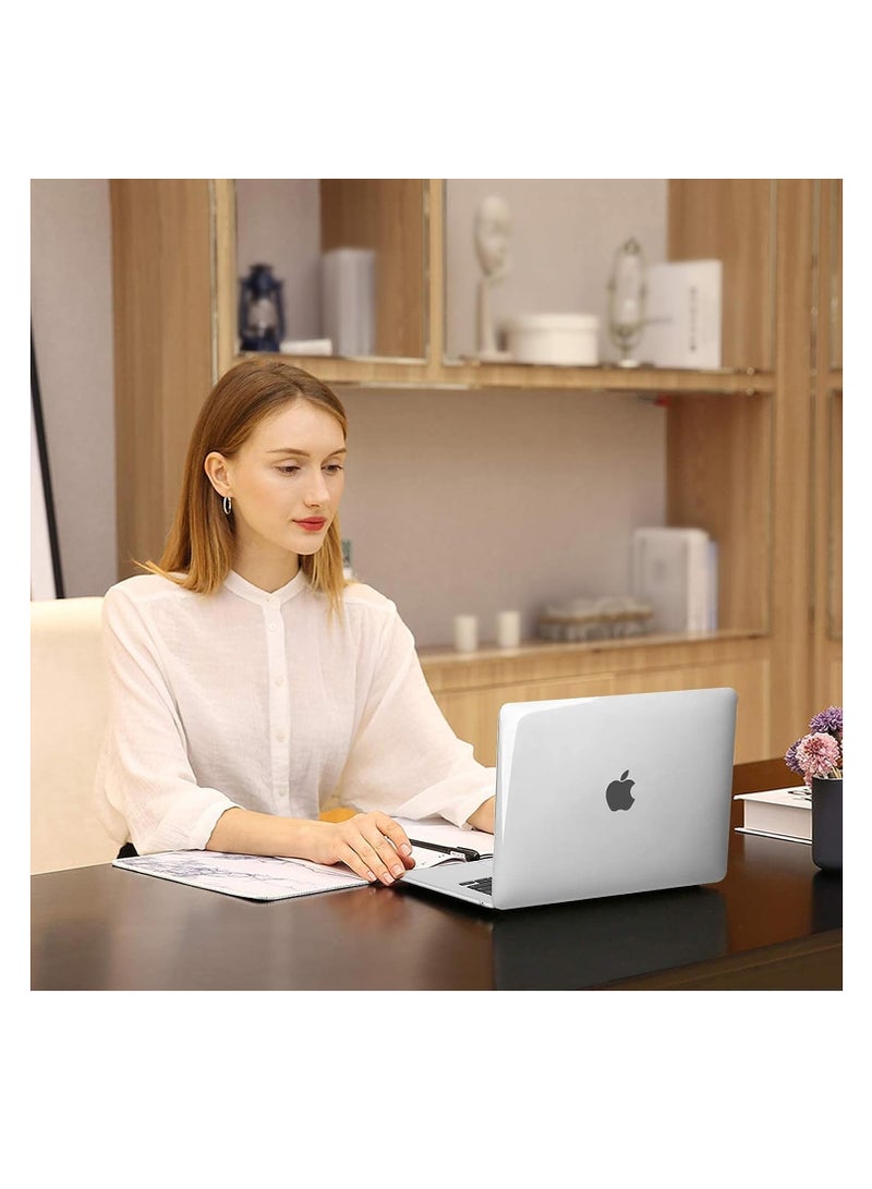 حافظة صلبة بلون أبيض شفاف متوافقة مع حافظة 2023 M2 MacBook Air 15 بوصة موديل A2941 مع حافظة صلبة لحماية شاشة شبكية العين السائلة مقاس 15.3 بوصة - Image 2