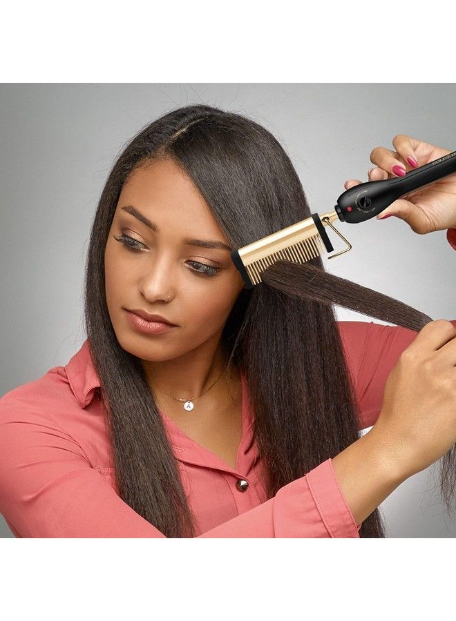 Gold N Hot Professional 24K Gold Pressing & Styling Comb ; Great For Lifting And Straightening - Image 4