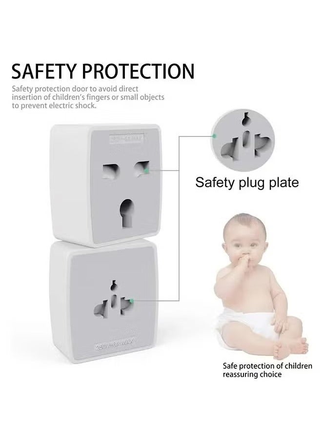 JAJEEK Z4 Multi-Plug Adapter – International Power Travel Adapter Plug for UK, US, EU, Universal Plug for Worldwide Travel, Compact & Safe, Multi-Country Compatibility - Image 4
