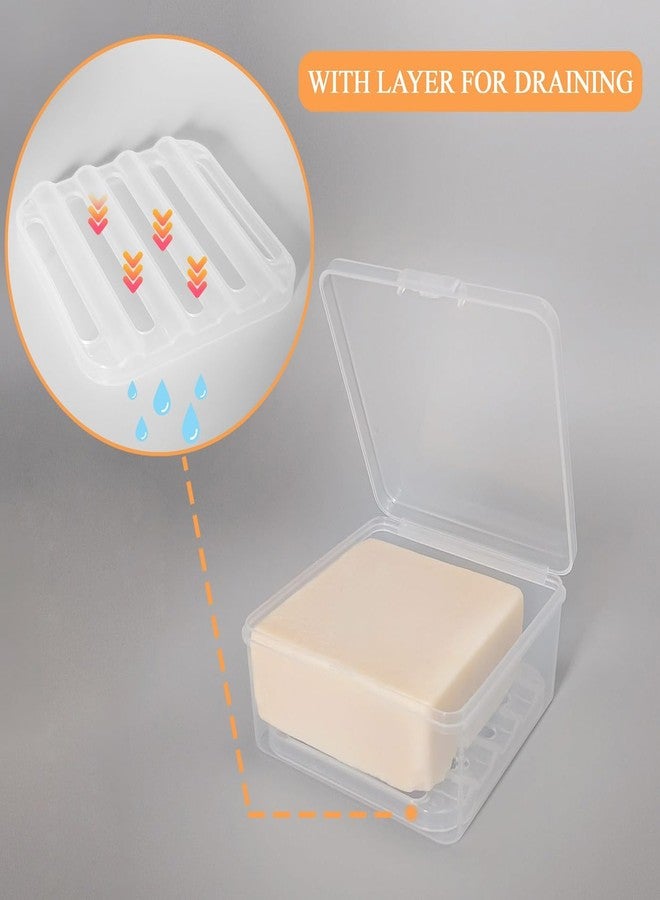 Vonpri Soap Case Box, Vonpri Soap Dish Storage Holder for Shower Home Outdoor Traveling (1Pc Clear) - Image 2