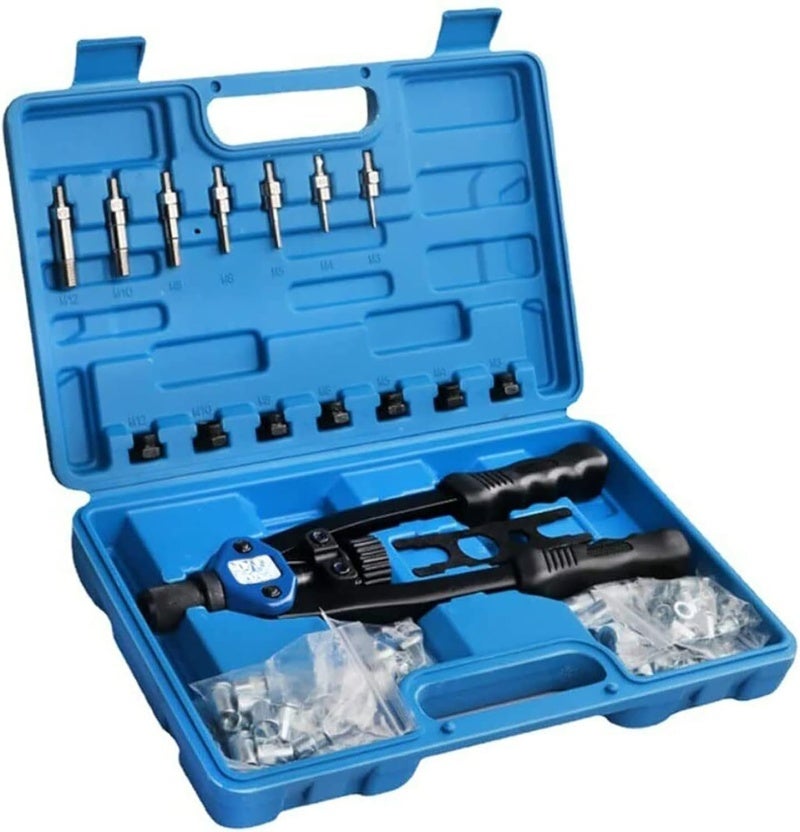 Rivet Nut Tool Kit - Multi-Specification Chromium Vanadium Steel, High Strength Corrosion Resistance, Ergonomic Anti-Slip Grip, Portable Anti-Static Storage Box for DIY Enthusiasts, Car Modification, - Image 5