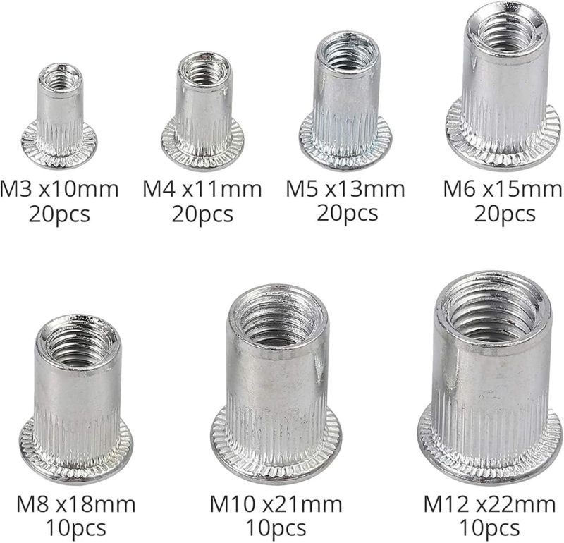 Rivet Nut Tool Kit - Multi-Specification Chromium Vanadium Steel, High Strength Corrosion Resistance, Ergonomic Anti-Slip Grip, Portable Anti-Static Storage Box for DIY Enthusiasts, Car Modification, - Image 2