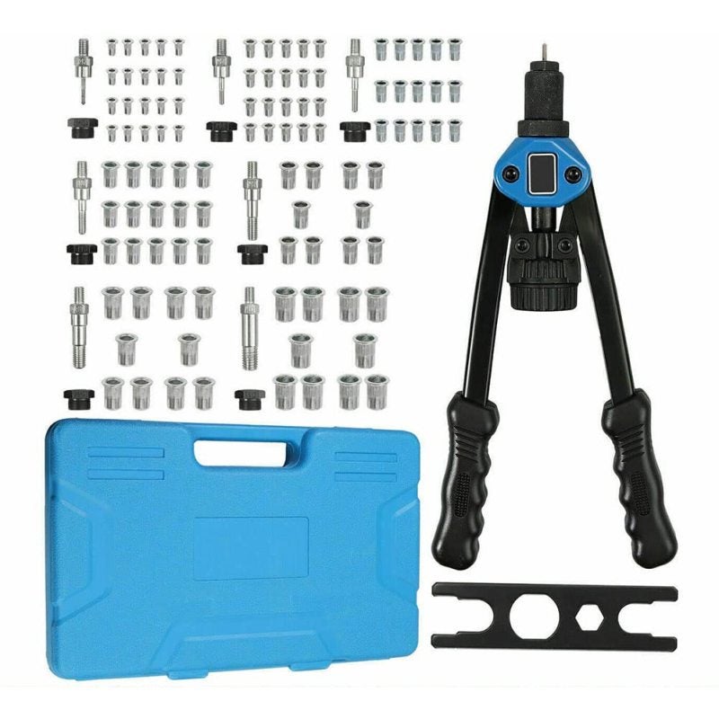 Rivet Nut Tool Kit - Multi-Specification Chromium Vanadium Steel, High Strength Corrosion Resistance, Ergonomic Anti-Slip Grip, Portable Anti-Static Storage Box for DIY Enthusiasts, Car Modification, - Image 1