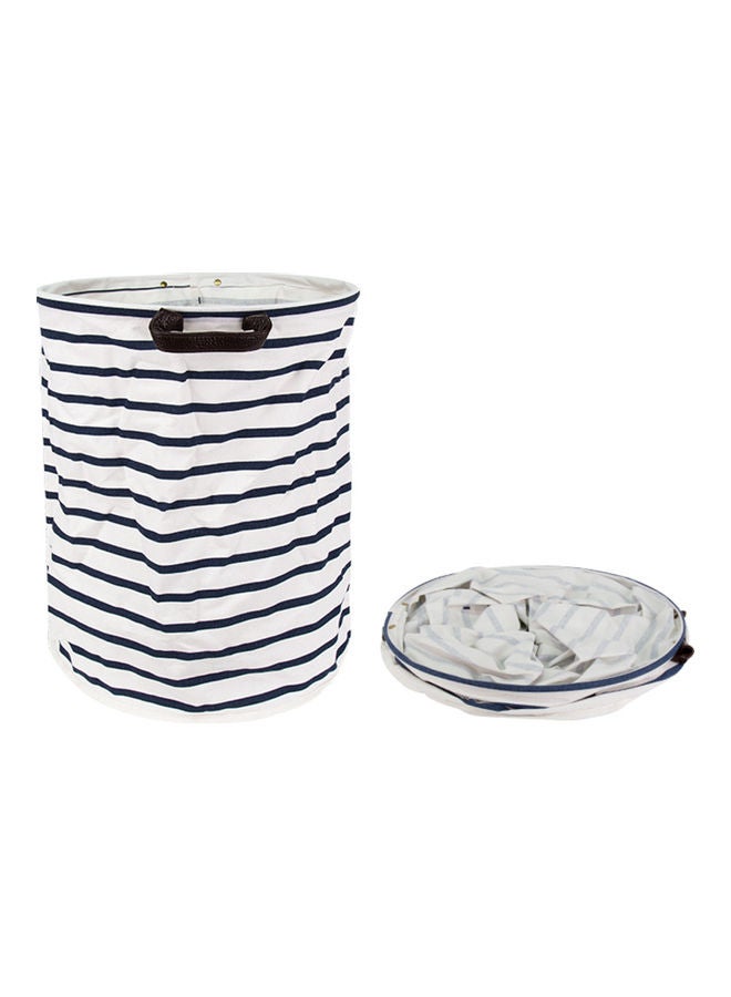 NIBEMINENT Laundry Storage Basket White/Black - Image 5