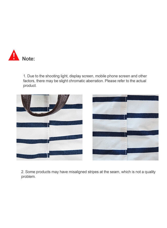 NIBEMINENT Laundry Storage Basket White/Black - Image 2