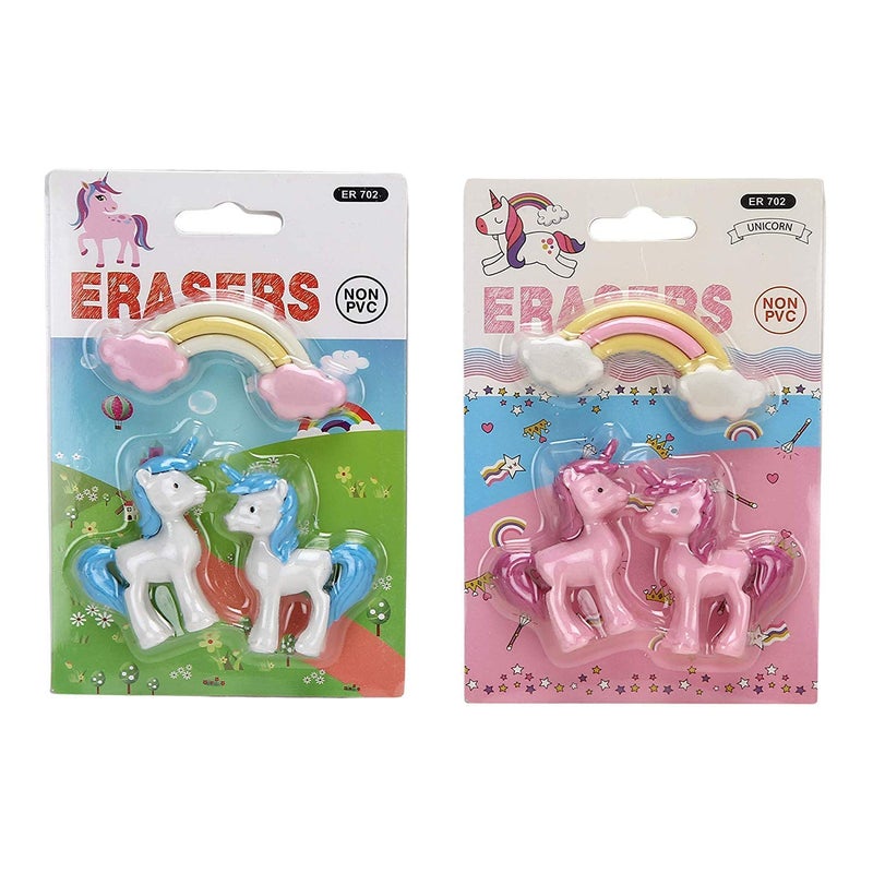 Parteet Magical Unicorn Eraser Pack Set of 2 for Kids - Image 4