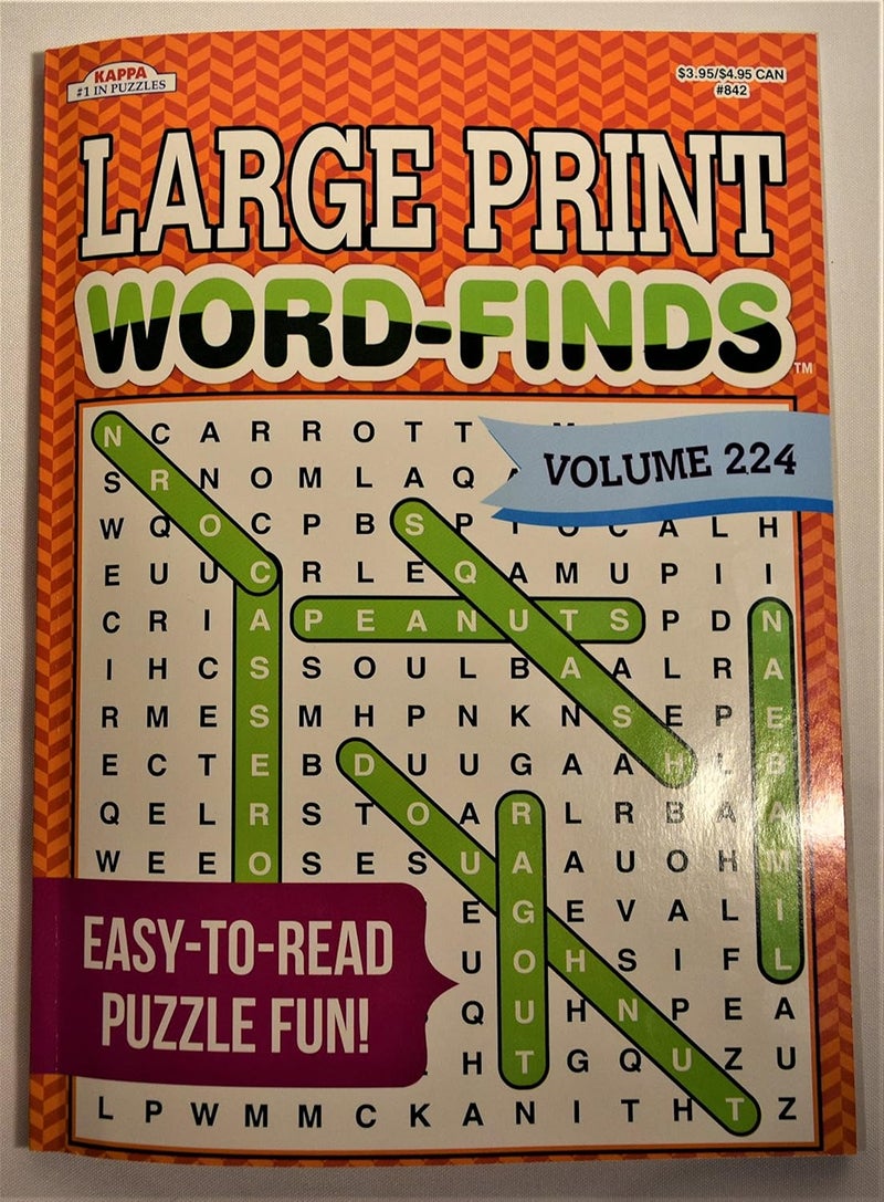 Kappa Publication 3842 Large Print WordFinds Assorted Volumes Multi - Image 1